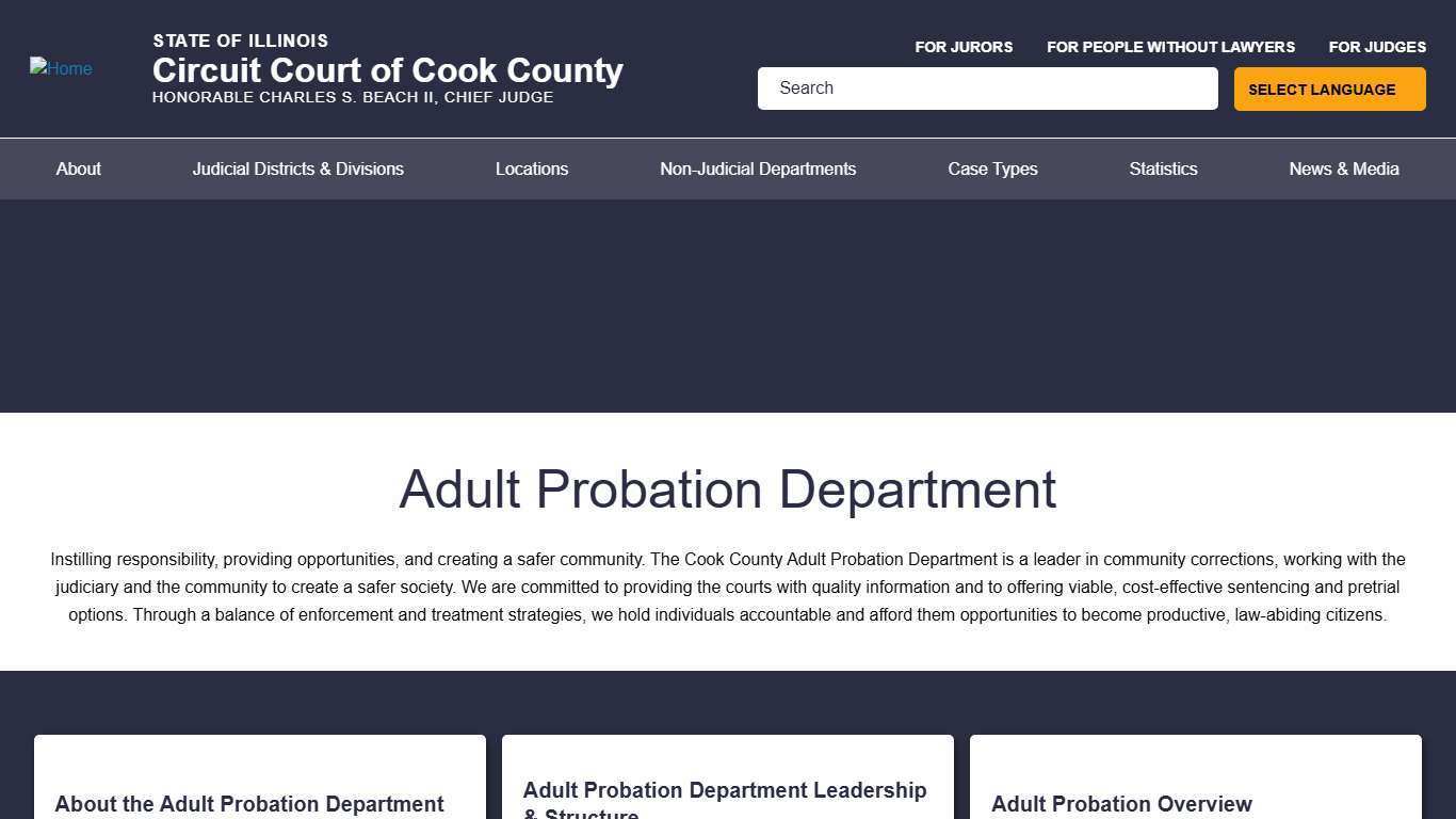 Adult Probation Department | Circuit Court of Cook County